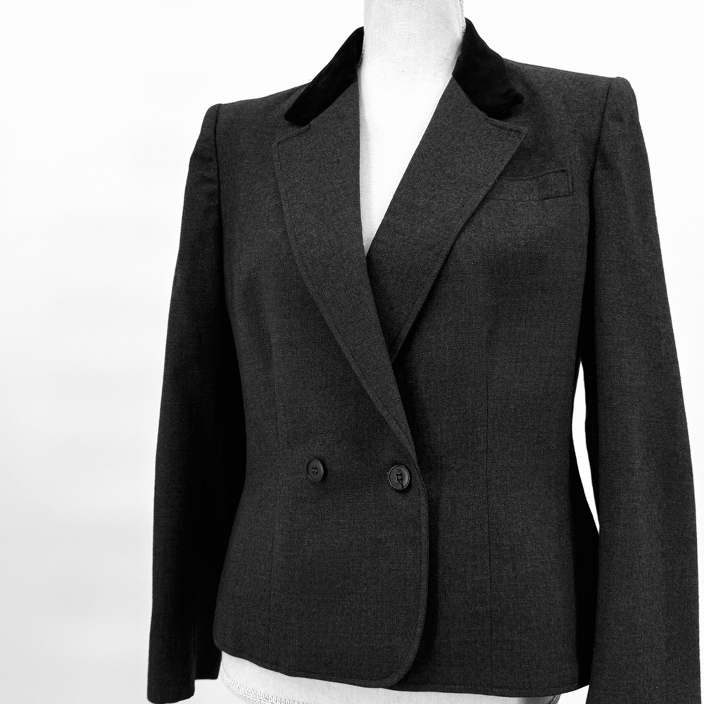 VTG-ILGWU-USA Devon Hall New-Wool Double Breasted Cropped Blazer